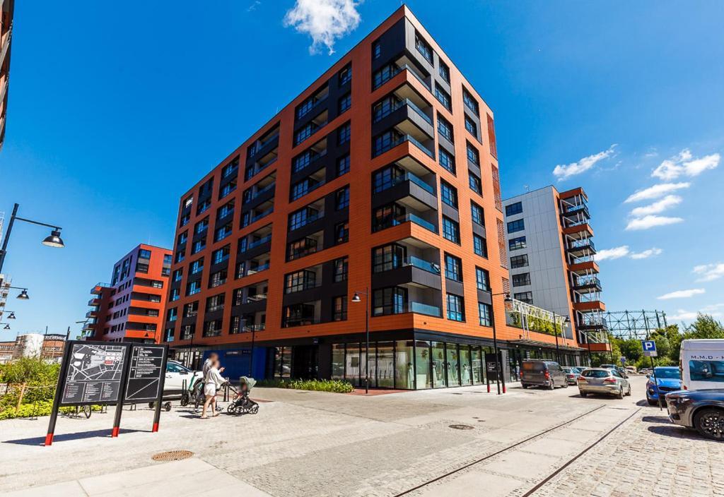 City Center - Walowa I Popieluszki By Apartmore 格但斯克 外观 照片