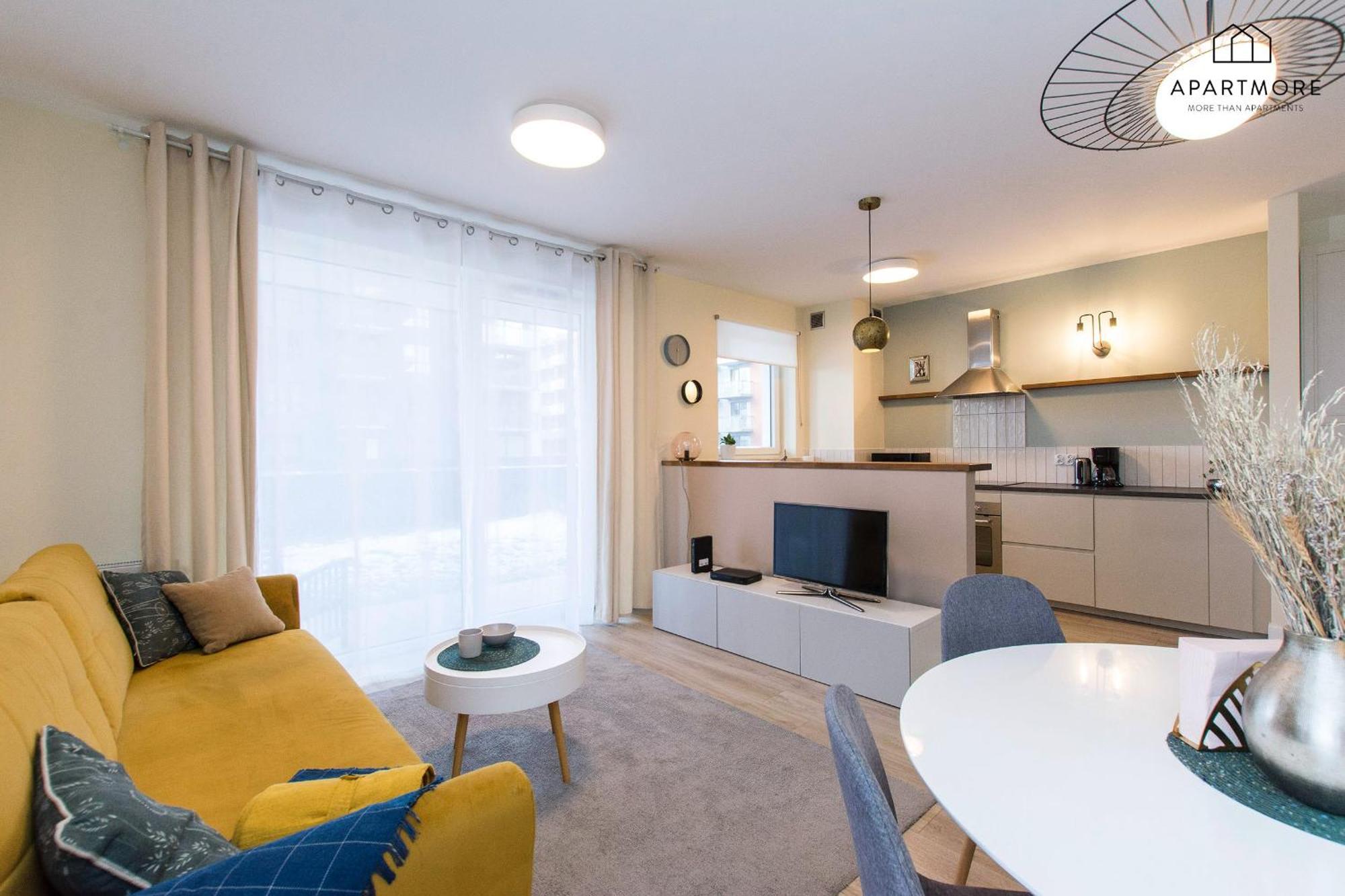City Center - Walowa I Popieluszki By Apartmore 格但斯克 外观 照片