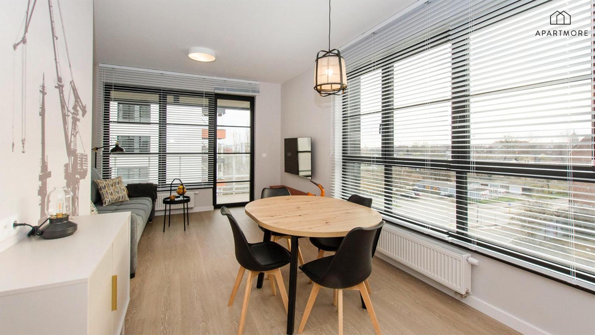 City Center - Walowa I Popieluszki By Apartmore 格但斯克 外观 照片